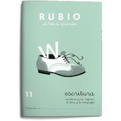 Cuaderno Rubio Escritura nº 11 Para mejorar la letra y la ortografía con letra continua