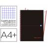 Cuaderno Oxford Ebook 1 A4+ Negro y Rojo 80 hojas Tapa Extradura Cuadricula 5 mm